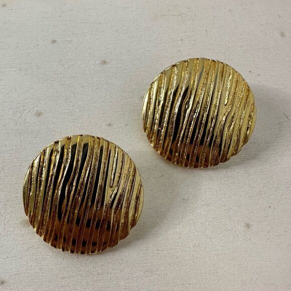 Vintage Bergere Gold Tone Modernist Post Back - Picture 1 of 4